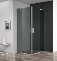 Душевая кабина Cezares Slider  80(90)*100(110)*195 см, серое стекло, хромированный профиль, SLIDER-A