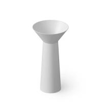 Раковина Dea Design Pedestal Basin 48 напольная, без отв, Solid Surface, White №18, DD2022 480 18