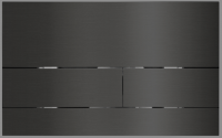 Клавиша смыва Mirsant Sole S0625, metal brushed gun grey, УТ000104370