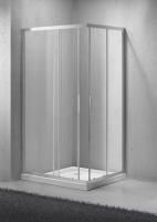 Душевая кабина BelBagno Sela 1000x900x1900, прозрачное стекло, хромированный профиль, SELA-AH-2-100/