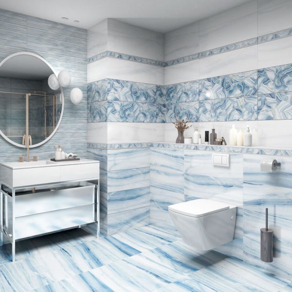 Бордюр Alma Ceramica Металлик Глосси Сильвер / Metallic Glossy Silver 12*740*9, BWM71MET707