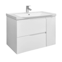 Тумба с раковиной Comforty Сидней-80, с раковиной Comforty CF188057-80, белый мат, 00-00022912CF