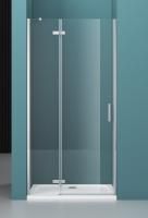 Душевая дверь BelBagno 1200x1950, прозрачное стекло, хромированный профиль, левая, KRAFT-B-12-60/60-