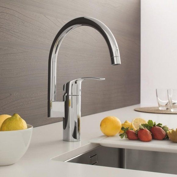 Смеситель для кухни Grohe Eurosmart New, хром, 33202002