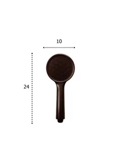 Душевая лейка Ledeme L25B BLACK, Ø95 1 режим, черный