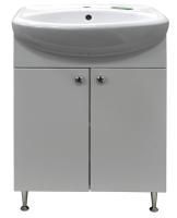 Тумба Loranto Моника нью 55 напольная 550х830х300 с раковиной Арго 55, CS00076239