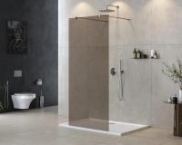Душевая перегородка Cezares 90 см, профиль хром, LIBERTA-L-2-90-BR-Cr