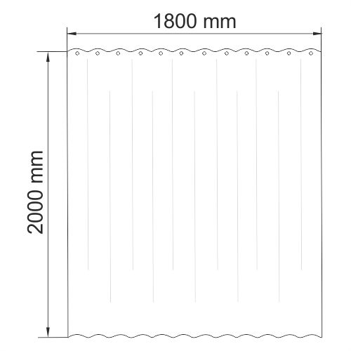 Шторка WasserKRAFT Lopau SC-60000, SC-60101