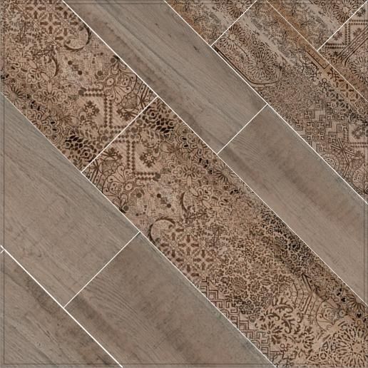 Керамогранит Kerama Marazzi Про Вуд 20х119,5 беж светлый декорированный DL510500R