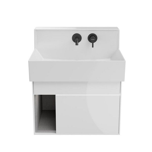 Тумба подвесная Kerama Marazzi Logica/Лоджика M 65, белоснежный, LO.M.65\WHT