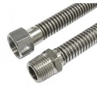Шланг для газа Elka, сильфонный, металл 3/4" г/ш, 120 см (хром)