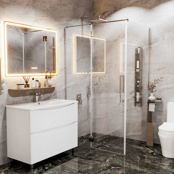 Душевая кабина Mirsant Скайлайн / SkyLine 90*120, (с дугами и аксессуарами), УТ000111889