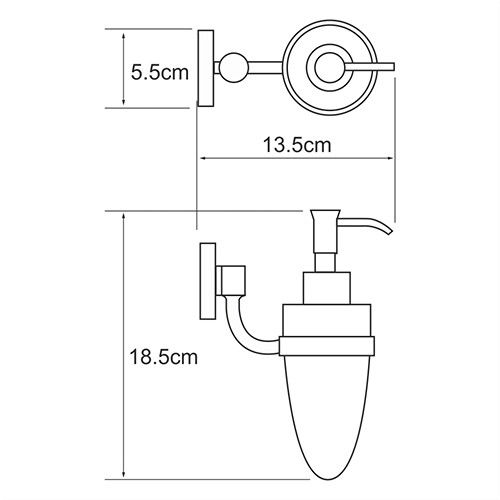 Дозатор WasserKRAFT Rhein K-6200, K-6299