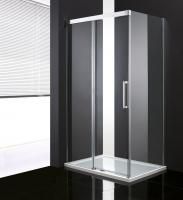 Душевая кабина Cezares Premier-Soft 130*100*200 см, прозрачное стекло, хромированный профиль, PREMIE