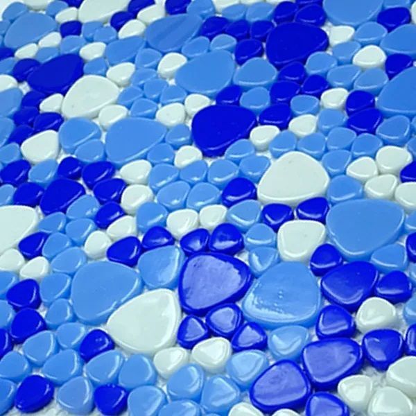 Мозаика стеклянная Zetoglass Mosaic № T-300 31.7*31.7, синий/голубой, ZGT300