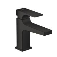 Смеситель для раковины Hansgrohe Metropol 100, со сливным клапаном Push-Open, черный матовый, 325006
