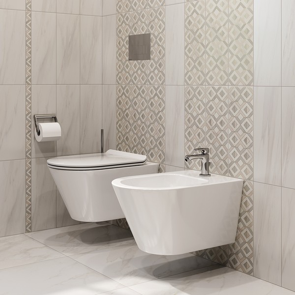 Биде подвесное Kerama Marazzi Plaza Modern/Плаза Модерн, белый глянц, PLM.bidet.02