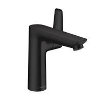 Смеситель для раковины Hansgrohe Talis E 150, со сливным гарнитуром, черный матовый, 71754670