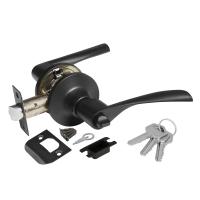 Ручка защелка Ajax DK610 BL-ET (6010 BL-E) (кл./фик.) черный