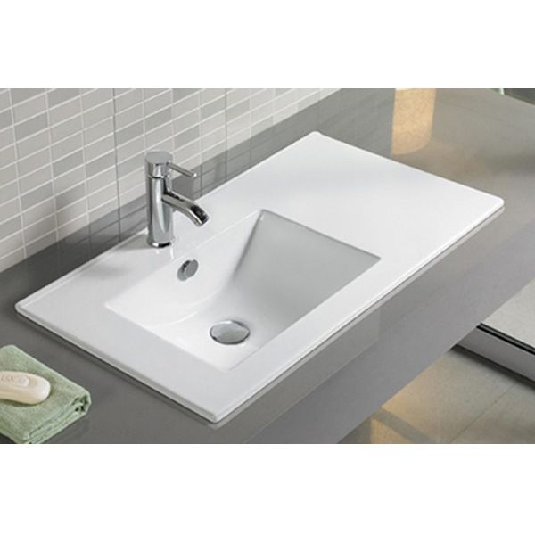 Тумба-умывальник Comforty Верона 75 дуб белый с раковиной Comforty 75Е