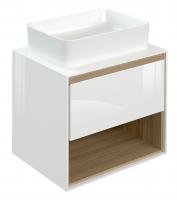 Тумба под раковину Cersanit с столешницей Лауна (Louna) 60, SP-SZ-LOU60-BL/Wh