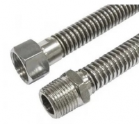 Шланг для газа Elka, сильфонный, металл 1/2"  г/ш, 250 см (хром)