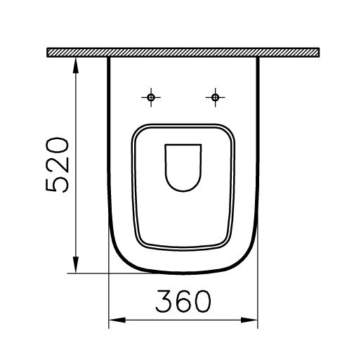 Унитаз подвесной Vitra S-20, 5507B003-0101
