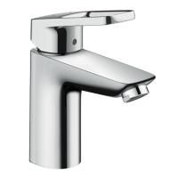 Смеситель для раковины Hansgrohe Logis Loop 100, со сливным гарнитуром, хром, 71151000