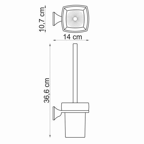 Щетка для унитаза WasserKRAFT Wern K-2500, K-2527