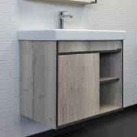 Тумба-умывальник Comforty "Вена-70" дуб дымчатый с раковиной Адриана 70, 00-00008929CF