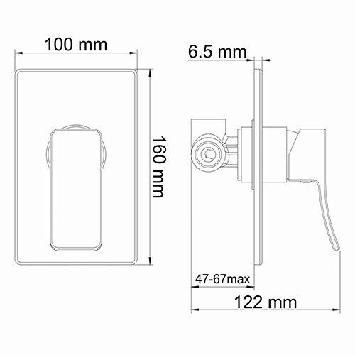 Смеситель для душа WasserKRAFT Aller 1060, 10651