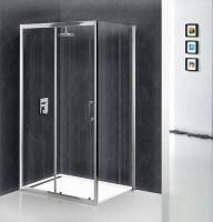 Душевая кабина BelBagno Uno 1000x800x1850, прозрачное стекло, хромированный профиль, UNO-AH-1-100/80