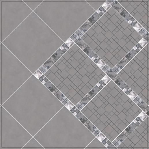 Вставка Kerama Marazzi Александрия серый 5х5 POG002