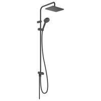 Душевая система Hansgrohe Vernis Shape Showerpipe 230 1jet Reno без смесителя, черный матовый, 26282