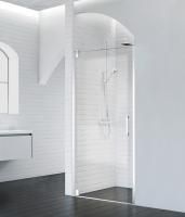 Душевая дверь BelBagno 1000x1950, прозрачное стекло, хромированный профиль, MARMI-B-1-100-C-Cr