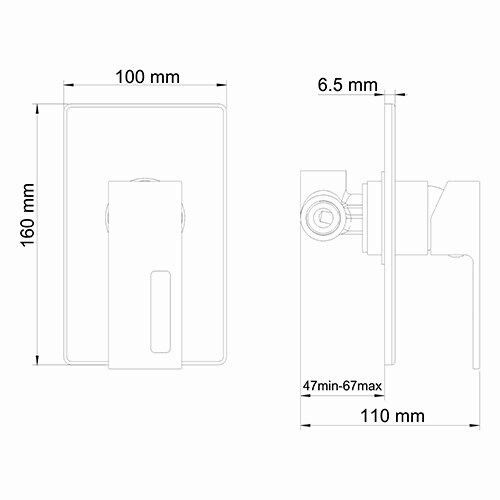 Смеситель для душа WasserKRAFT Alme 1500, 1551