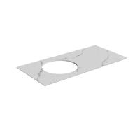 Столешница Kerama Marazzi Монте Тиберио 80 см, белый натуральный, PL1.SG50008220R\80