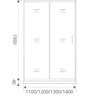 Душевые двери Bas ANTARES WTW-100-C-CH