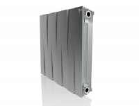 Радиатор биметаллический Royal Thermo PianoForte 500 new/Silver Satin - 8 секций, серебристый, RTPNS