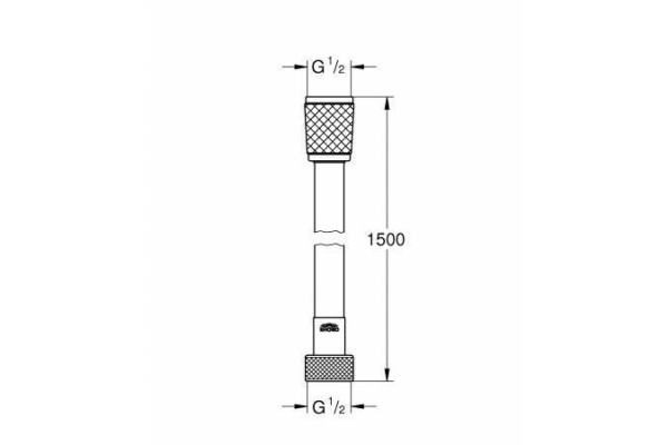 Душевой шланг Grohe Relexaflex 1500 мм, хром, 28151001