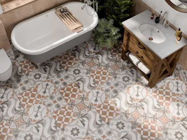 Керамогранит Cersanit Карпет (Carpet) ступень коричневый 29,8х29,8, 14454