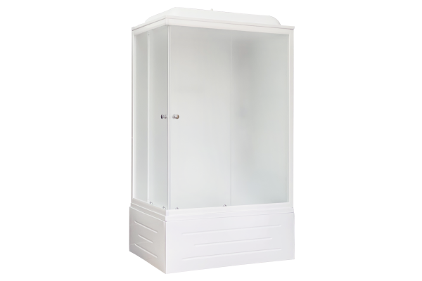 Гидромассажный бокс Royal Bath 120х80х217, белое/матовое стекло, белый профиль, правая, RB 8120BP5-W