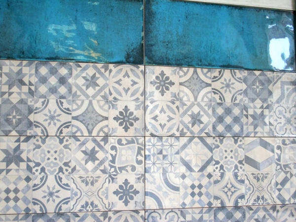 Керамическая плитка настенная Cifre ceramica DECOR MONTBLANC BLUE RG BRILLO 20X50