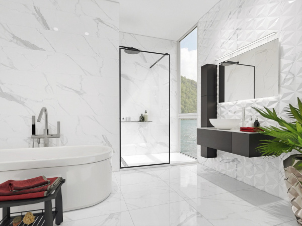 Керамическая плитка настенная Dogma Elegante Statuario Onda Shine Rettificato 300x900, NEO93103C