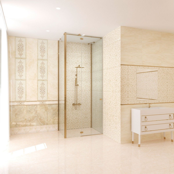 Бордюр Eurotile Ceramica RIMINI 482 12,5*30 (центр)