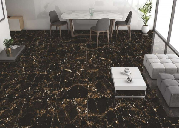Керамогранит Maimoon Ceramica IMPERIAL BLACK 60*120, черный