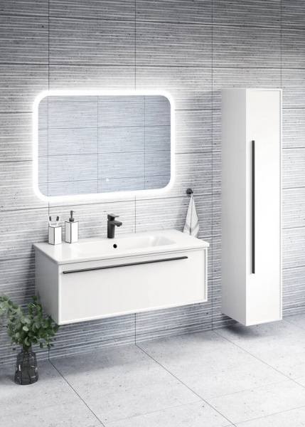 Тумба подвесная Avanti Nova 80 Bianco с умывальником Эйфория-80 (1 ящик)