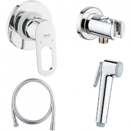 Смеситель с гигиеническим душем Grohe BauLoop, 124895