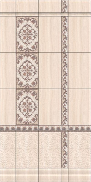 Плитка настенная Kerama Marazzi Пантеон 25х40 беж светлый 6337