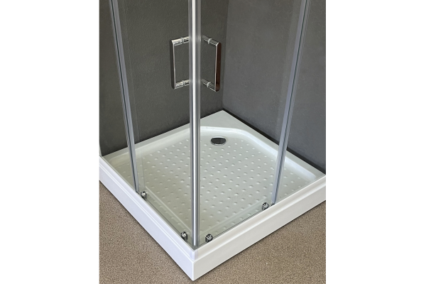 Душевая кабина Royal Bath 90х90х213, прозрачное стекло, белый профиль, RB 90HP-T